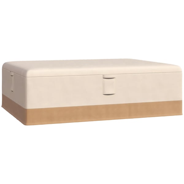 Möbelskydd utomhus - Överdrag för soffa & bord - 270×200×78 cm - 100% Polyester - Rektangulär - Vit