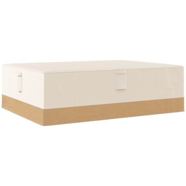 Möbelskydd utomhus - Överdrag för soffa & bord - 270×200×78 cm - 100% Polyester - Rektangulär - Vit