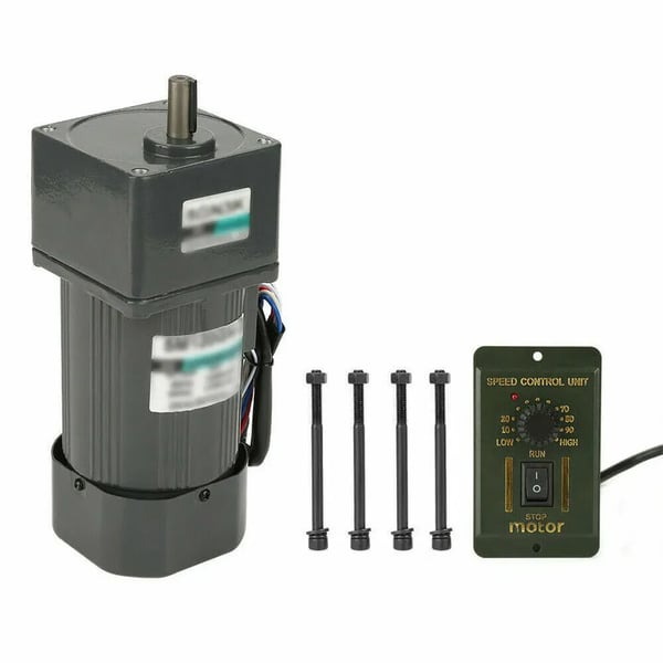 Gearmotor - 120 W AC 220 V - 1350 omdr./min - Hastighedsregulator - CE - Belastning ≤3,5 kg