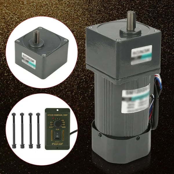 Gearmotor - 120 W AC 220 V - 1350 omdr./min - Hastighedsregulator - CE - Belastning ≤3,5 kg