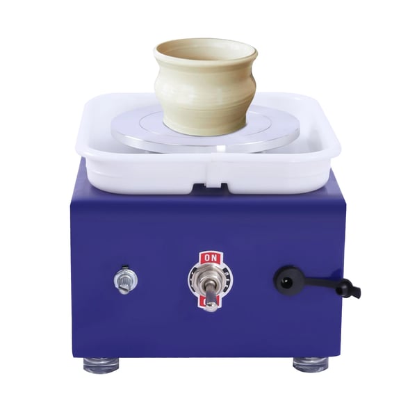 Mini-dreija, sähköinen keramiikkakone, 0–2000 rpm, irrotettava allas, syvänsininen