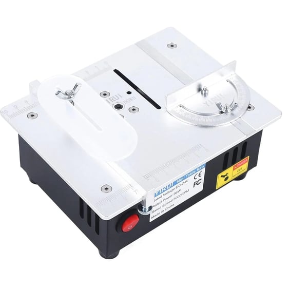 Multifunktionel mini-bordsav, elektrisk skrivebordsmodel, 5000 o/min, til PCB/akryl/finer, sort