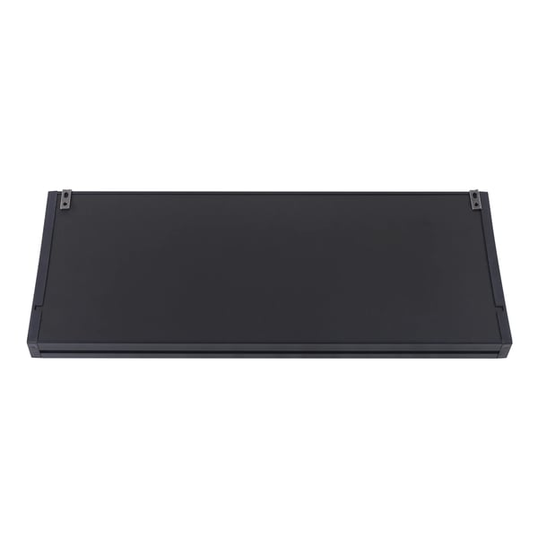 Vægur - Digital LED - Ekstra Stor 48 cm - 23 cm Display - Lydløs - Batterier Medfølger Ikke - Sort