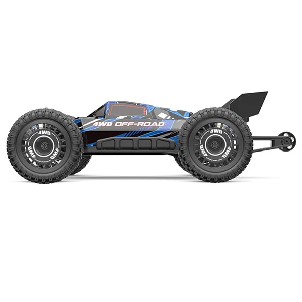 RC terrængbil - 16207 1:16 - Børsteløs 2445 4-polet motor - 2,4 GHz fjernstyring - 2 batterier - Rækkevidde 60–80 m - RTR - Hvid