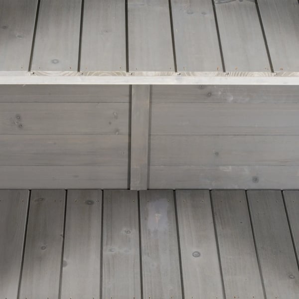 Trädgårdsskåp i trä - Utomhusskåp - Vattentät - Granträ - 2 invändiga hyllplan - 2 dörrar - Snedtak - 87×46,5×96,5 cm