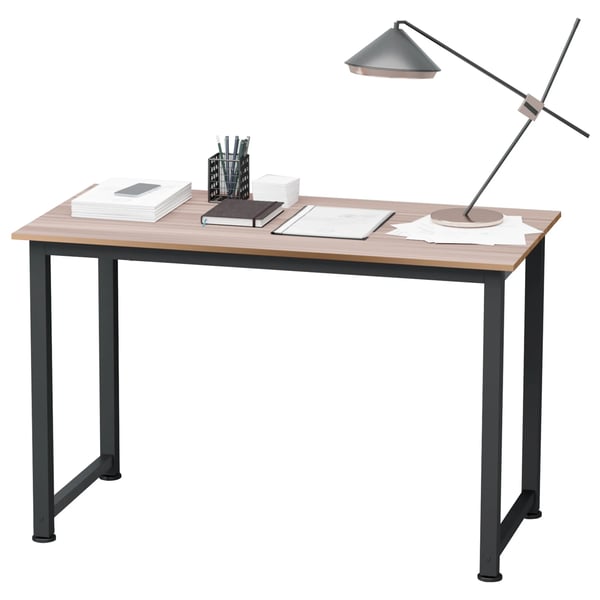 Skrivbord - Datorbord - Mått 120×60×76 cm - Rektangulärt - Justerbara fötter - Maxbelastning 100 kg - Montering krävs - Svart