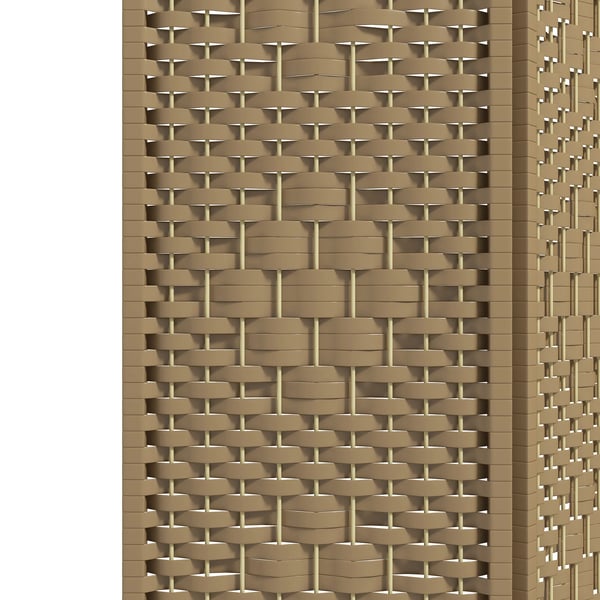 Rumsavdelare Skärmvägg - Paravent - 60 x 32 cm - Bambu & Papper - Modern Stil - Mörk Khaki