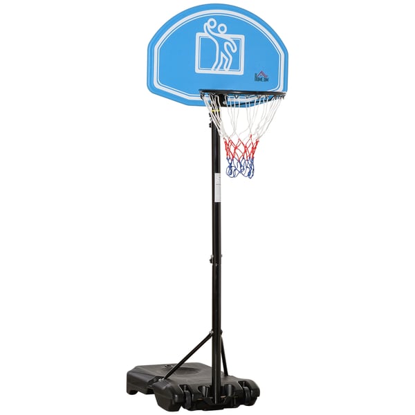 Basketkorg för utomhus - Basketställning - Höjdjusterbar 160–210 cm - För 14+ år - Blå/Svart