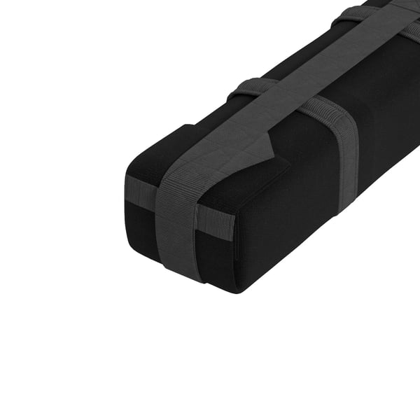 Bil Takräcke - Mjuka Takbågar - 2-pack - Max 75 kg - 85×10×8 cm - 600D Oxford & EPE - Svart