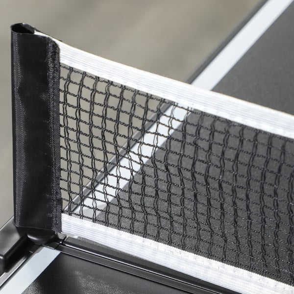 Bordtennisbord/Pingisbord - Hopfällbart - Aluminiumram - 152×76×72 cm - 11,1 kg - Svart