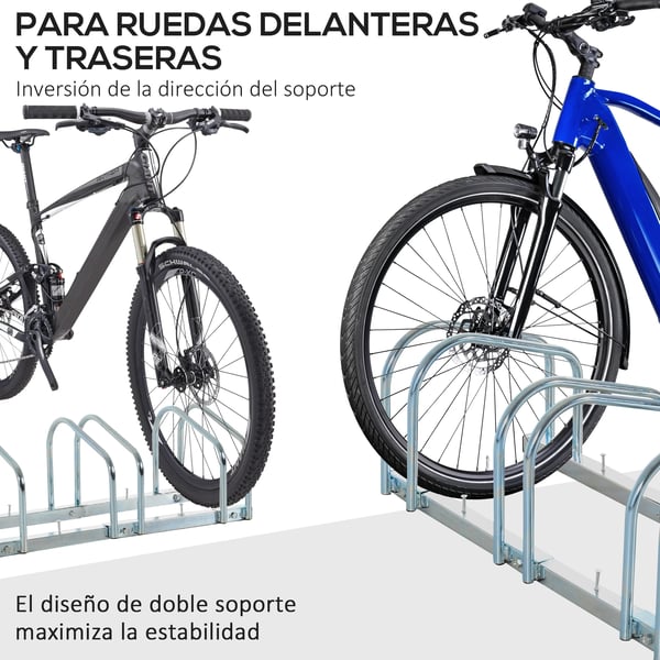 Cykelparkering - Cykelställ för 3 cyklar - 76×33×27 cm - Svart