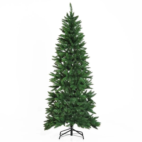 Konstgjord julgran - Med stativ - Höjd 210 cm - Med 865 grenar - PVC - Ljusgrön