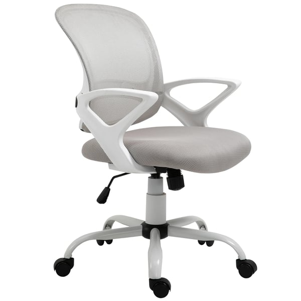 Kontorsstol - Skrivbordsstol - Skumstoppning - Nylon - Metallnät - 61x61x99 cm - Montering krävs - För kommersiellt bruk - Grå