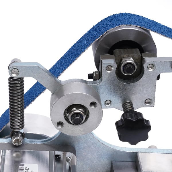 Elektrisk mini båndsliber - Båndslibemaskine sæt - 220V - 550W - Børsteløs motor - 5000 rpm - 30 m/s - 762x25 mm - Sort