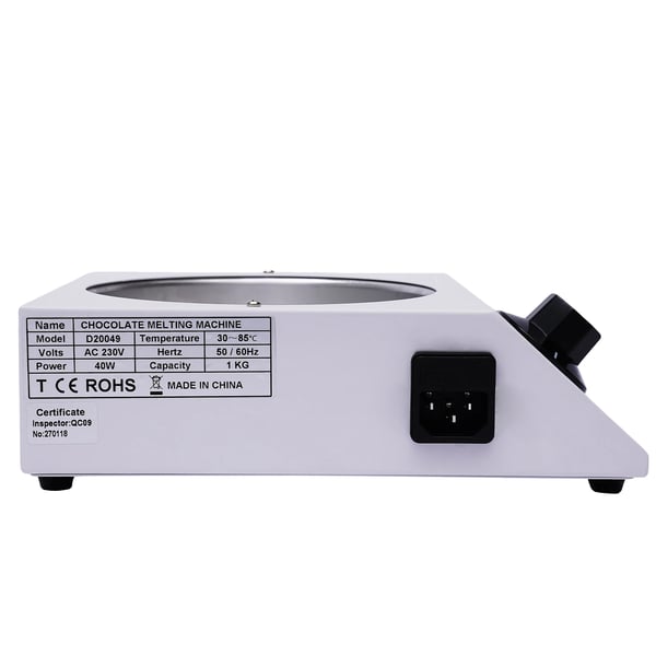 Opvarmet chokoladesmeltegryde, elektrisk tempereringsmaskine, non-stick, 40 W, 220 V