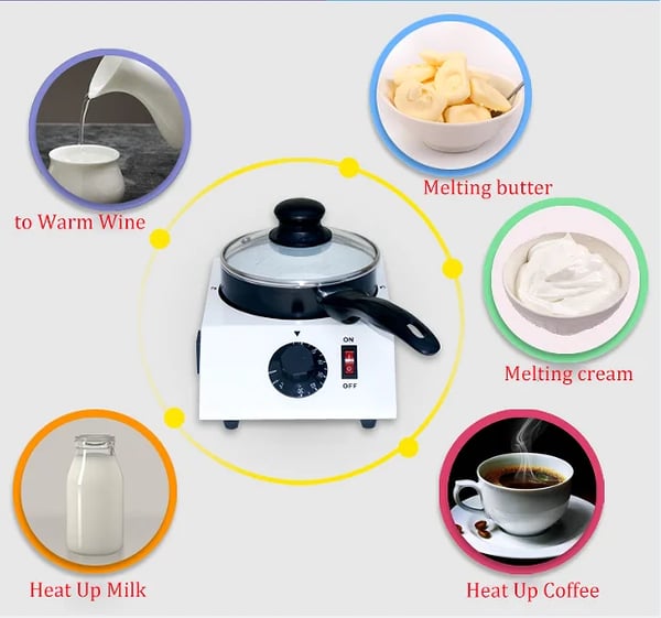 Opvarmet chokoladesmeltegryde, elektrisk tempereringsmaskine, non-stick, 40 W, 220 V