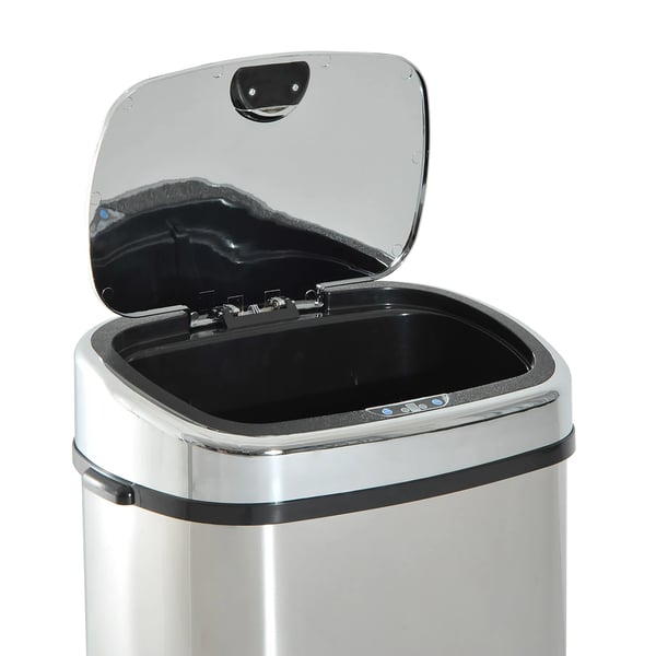 Soptunna - Papperskorg - Rostfritt stål & ABS - Kapacitet över 12 l - Utan sensor - Silver