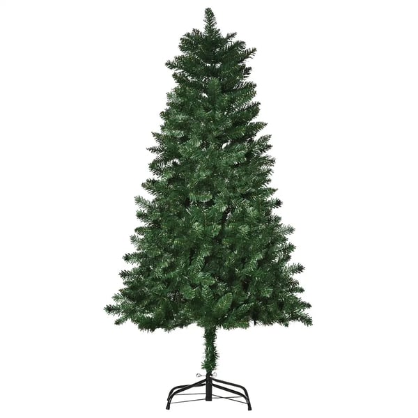Konstgjord julgran - Konstgran - 150 cm - Flamsäker PVC - 454 grentoppar - Grön