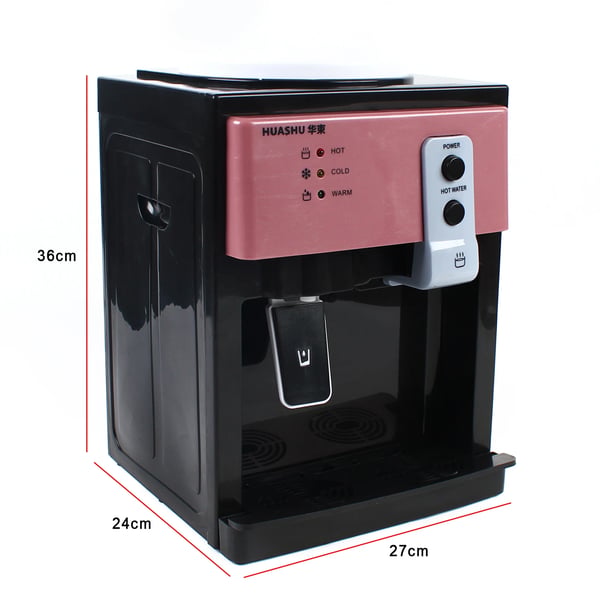 HS-09, fritstående vandkøler & dispenser, varm/kold, aftageligt design, sølv, til hjem eller kontor