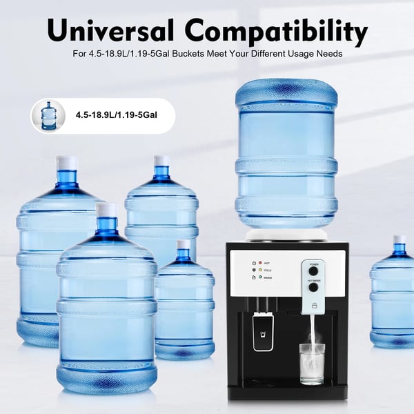 HS-09 Vanddispenser, fritstående varm/kold vandkøler med aftageligt design, til hjem/kontor, rød