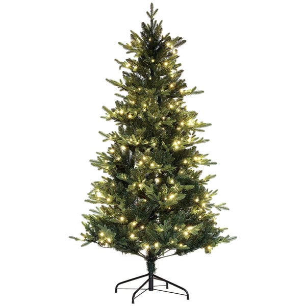 Julgran - Konstgran - Förmonterad LED-belysning - 350 LED-lampor - 726 grenar - Grön