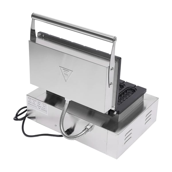 Vaffel-hotdogmaskine, kommerciel, 6 forme, 1500 W 220V, DIY