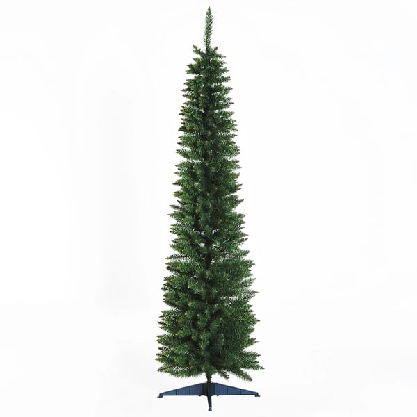 Konstgjord julgran - 180 cm - Flamskyddad - 390 grentoppar - PVC-fot