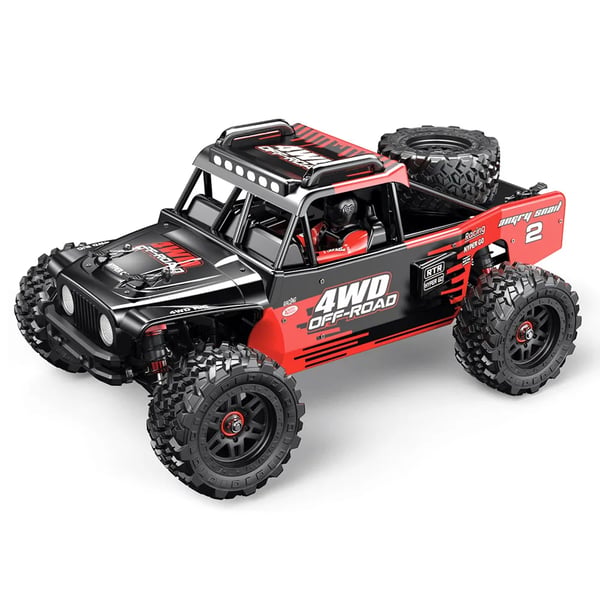 RC bil 14209 - 1:16 Børsteløs - 43 km/t - 120 m Rækkevidde - RTR - 15 min Køretid - 1 Batteri - Sort