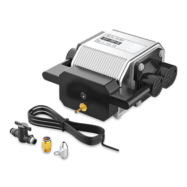 LONGER Air Assist -sarja, RAY5 10W/20W -laserkaiverrimelle, 30 l/min, 0,03 MPa, hiljainen ilmapumppu, väri Sorrel