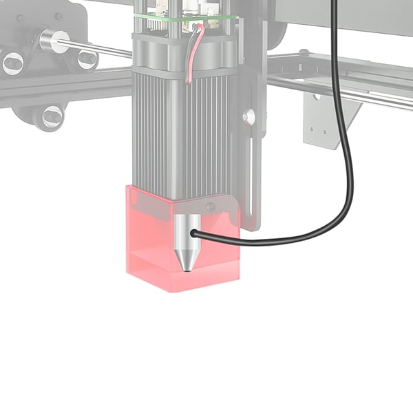 LONGER Air Assist -sarja, RAY5 10W/20W -laserkaiverrimelle, 30 l/min, 0,03 MPa, hiljainen ilmapumppu, väri Sorrel