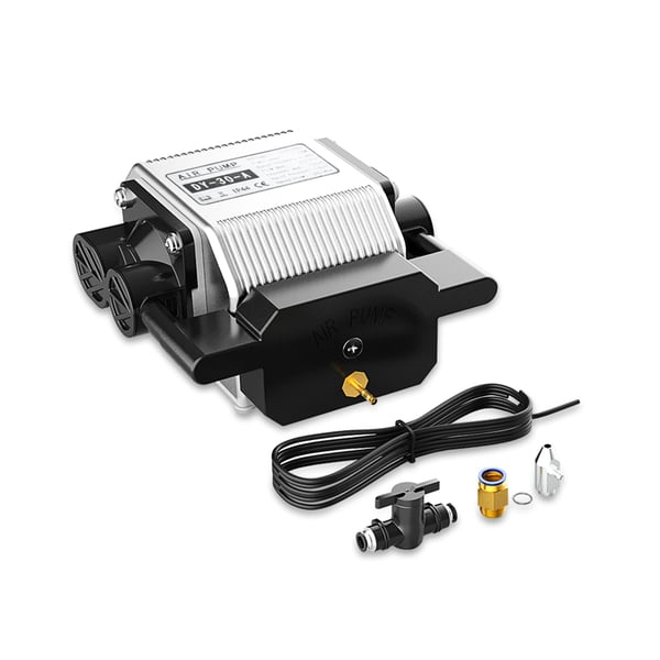 LONGER Air Assist -sarja, RAY5 10W/20W -laserkaiverrimelle, 30 l/min, 0,03 MPa, hiljainen ilmapumppu, väri Sorrel