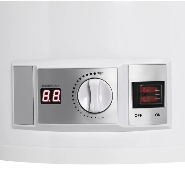 50 l sähköinen lämminvesivaraaja, 2000 W, ylikuumenemis- ja kuivakäyntisuoja, automaattinen lämpötilan ylläpito, valkoinen (13,21 gal)