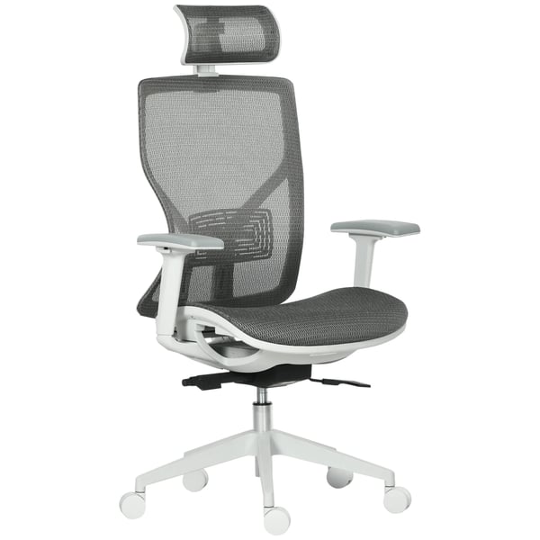 Ergonomisk kontorsstol - Snurrstol - Justerbar Höjd - 360° Roterande - Med Armstöd - För Montering - 67×65×128 cm
