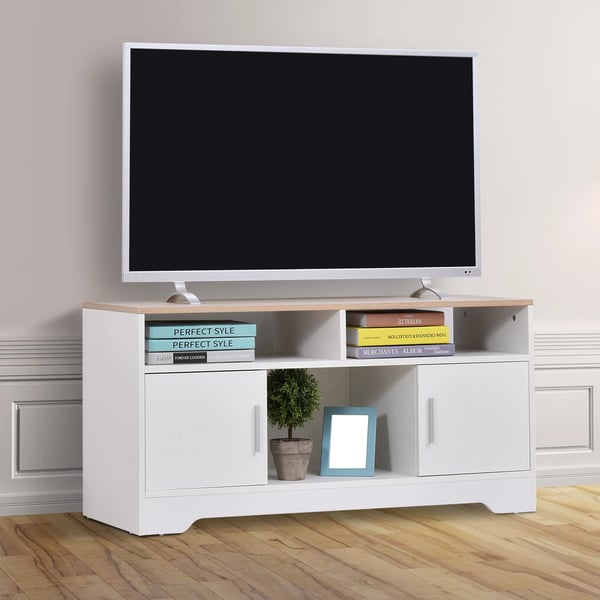 TV-möbel - TV-bänk - 105 x 40 x 52 cm - Öppna hyllor - Stor förvaring - Modern marockansk stil - För vardagsrum