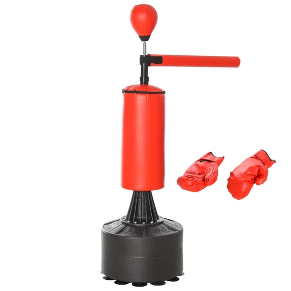 Boxningssäck - Fristående - Justerbar höjd 155–205 cm - Svängbar arm - För boxning & kickboxning - För 8+ år