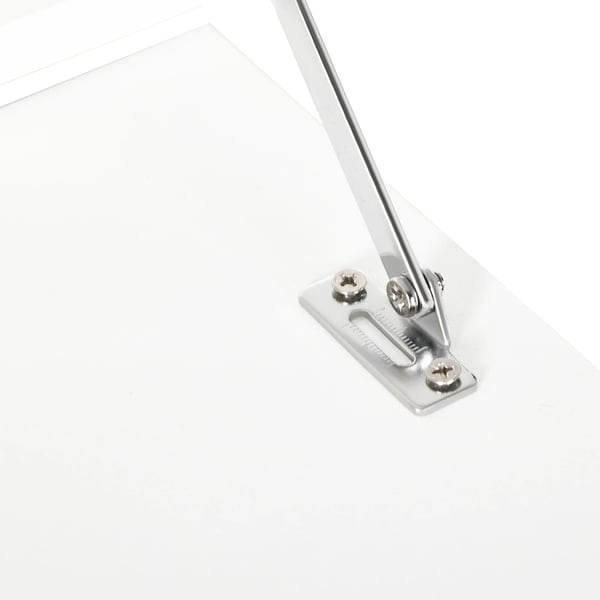 Väggmonterat fällbart bord - Skrivbord med hyllor - 64×20×60 cm - Platsbesparande - Rektangulär - Melaminträ - Vit