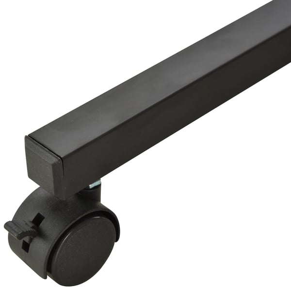 Sidobord för soffa - C-form - Höj- och sänkbart - 80 x 40 cm - Svart