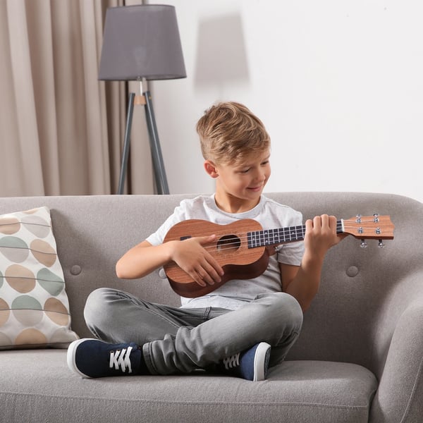 Ukulele - Sopran 53 cm - För Nybörjare - Sapele-kropp & Greppbräda - Lönn baksida/sidor - Nylonsträngar - 12 band Ukulele - Sopran 53 cm - För Nybörjare - Sapele-kropp & Greppbräda - Lönn baksida/sidor - Nylonsträngar - 12 band