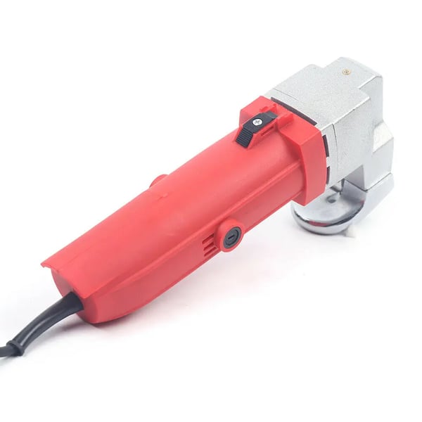 Elektrisk pladesaks 500 W, EU-stik, 2,5 mm skærekapacitet, 2000 o/min, speciallejer, 29×12 cm, multifarvet