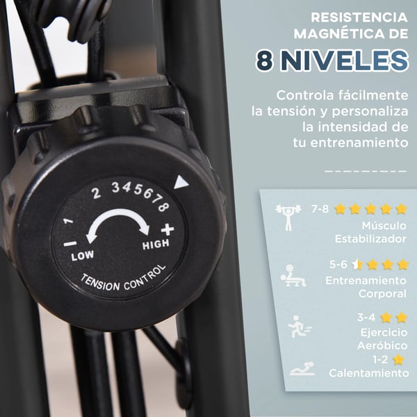 Motionscykel - Träningscykel - Justerbart Motstånd - Svänghjul 1,5 kg - Utan Skärm - Utan Bluetooth - Med Högtalare