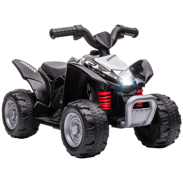 Elektrisk barnfyrhjuling - Ride-on quad - 6 V batteri - LED-strålkastare - 18–36 månader - Svart