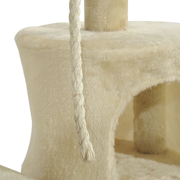 Katträd - Klöspelare - 4 Nivåer - 116 cm Höjd - Nylon - För Katter
