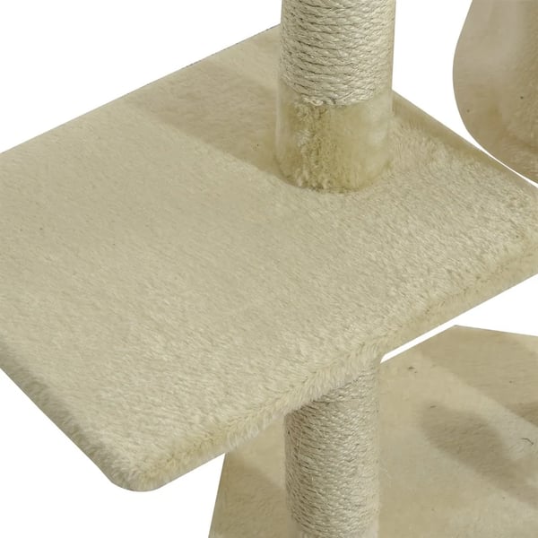 Katträd - Klöspelare - 4 Nivåer - 116 cm Höjd - Nylon - För Katter
