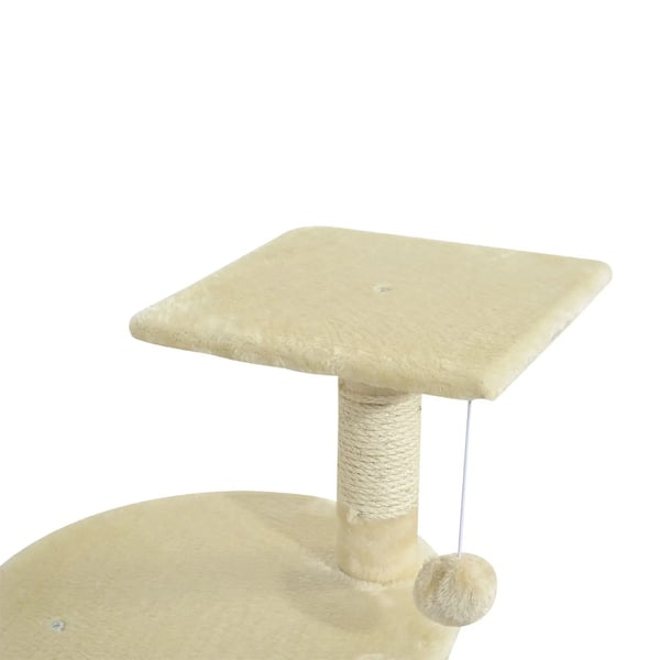 Katträd - Klöspelare - 4 Nivåer - 116 cm Höjd - Nylon - För Katter