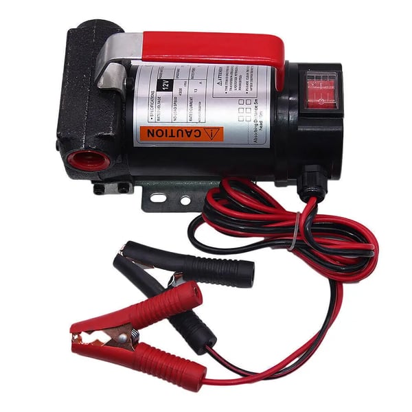 Dieselpumpe til olie - Selvansugende elektrisk overføringspumpe - 12V - 175 W - 40 L/min - EU-stik - CE-godkendt - Sort