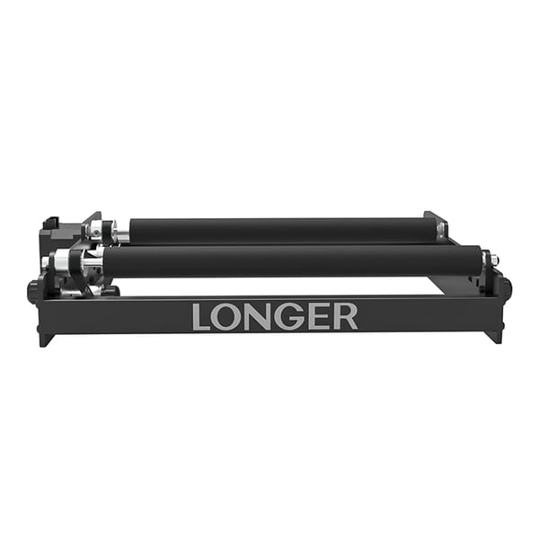 LONGER RAY5, laser-rotationsrulle, 6–200 mm justerbar, 360° rotation, til RAY5/Atomstack/Ortur/Neje/Twotree/XTool, sort