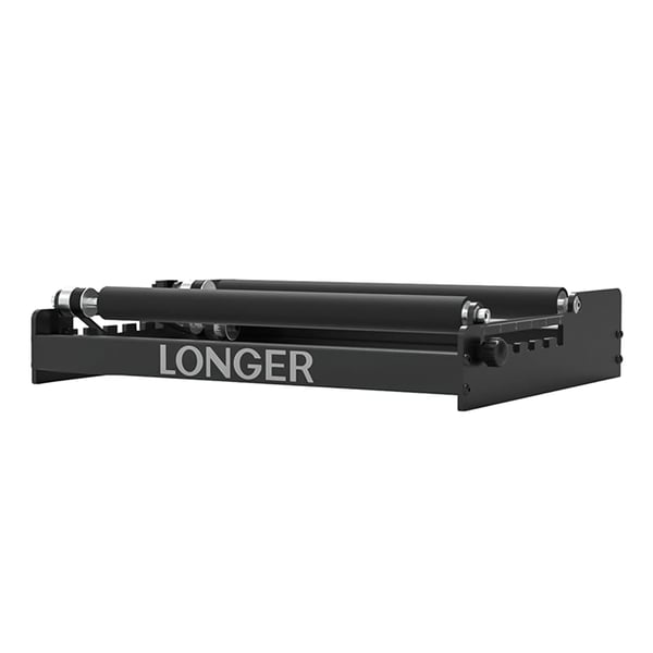 LONGER RAY5, laser-rotationsrulle, 6–200 mm justerbar, 360° rotation, til RAY5/Atomstack/Ortur/Neje/Twotree/XTool, sort