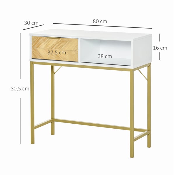 Skänk - Konsolbord - Med Låda - Öppen Hylla - För Matsal - Montering Krävs - Modern Design