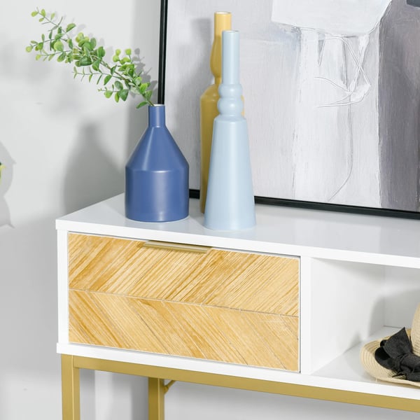 Skänk - Konsolbord - Med Låda - Öppen Hylla - För Matsal - Montering Krävs - Modern Design