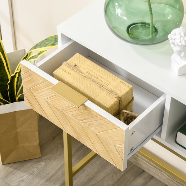 Skänk - Konsolbord - Med Låda - Öppen Hylla - För Matsal - Montering Krävs - Modern Design